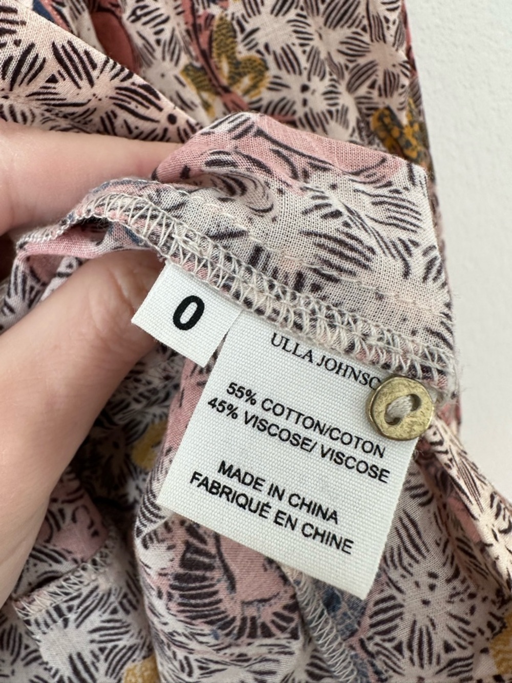 Ulla Johnson Long Puff-Sleeve Cotton Circe Blouse SZ US 0 - Picture 5 of 6